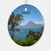 Frohe Weihnachten aus Guatemala Keramik Ornament (Links)