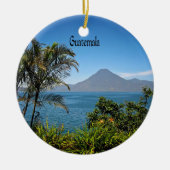 Frohe Weihnachten aus Guatemala Keramik Ornament (Vorne)