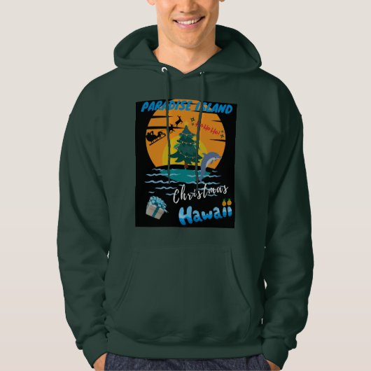 Frohe Weihnachten aus Hawaii! Hoodie (Vorderseite)
