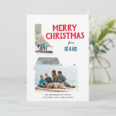 Frohe Weihnachten aus Idaho Zwei Foto (Stehend Vorderseite)