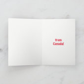 Frohe Weihnachten aus Kanada Beaver (Innenseite)