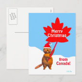 Frohe Weihnachten aus Kanada Beaver (Vorne/Hinten)