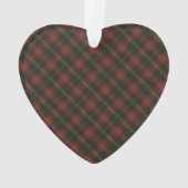 Frohe Weihnachten aus Kanada Tartan Ornament (Rückseite)