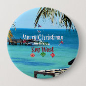 Frohe Weihnachten aus Key West, Button (Vorderseite)