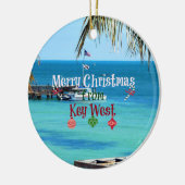 Frohe Weihnachten aus Key West Keramikornament (Links)
