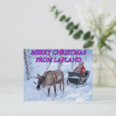Frohe Weihnachten aus Lappland (Stehend Vorderseite)