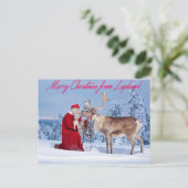 Frohe Weihnachten aus Lappland (Stehend Vorderseite)