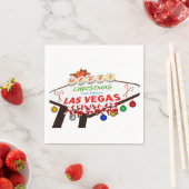 Frohe Weihnachten aus Las Vegas Paper Napkin Serviette (Beispiel)