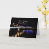 Frohe Weihnachten aus Linz, Österreich Karte (Gelbe Blume)