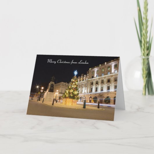 Frohe Weihnachten aus London Karte (Vorderseite)
