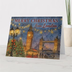 Frohe Weihnachten aus London Karte