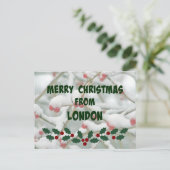 Frohe Weihnachten aus London Postkarte (Stehend Vorderseite)