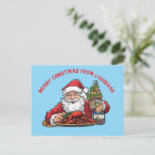 Frohe Weihnachten aus Louisiana Postkarte (Stehend Vorderseite)