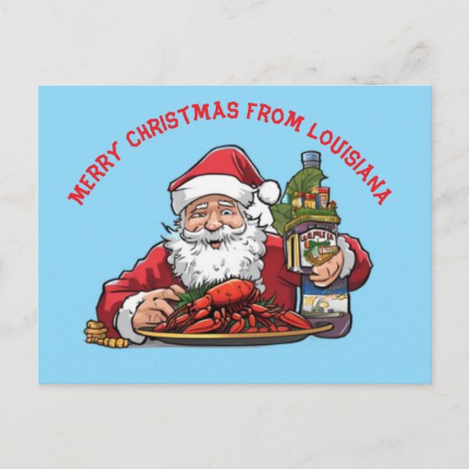 Frohe Weihnachten aus Louisiana Postkarte (Vorderseite)