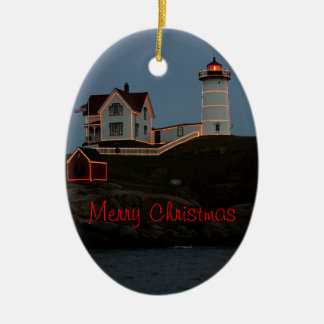 Frohe Weihnachten aus Maine Keramik Ornament