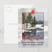 Frohe Weihnachten aus Maine Lake Cabin (Vorne/Hinten)