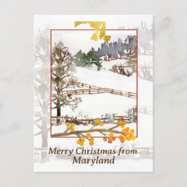 Frohe Weihnachten aus Maryland Farm Winterbaumen