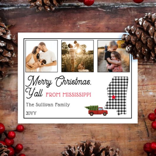 Frohe Weihnachten aus Mississippi Foto Urlaub