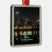 Frohe Weihnachten aus Nashville, Ornament Aus Metall (Rechts)