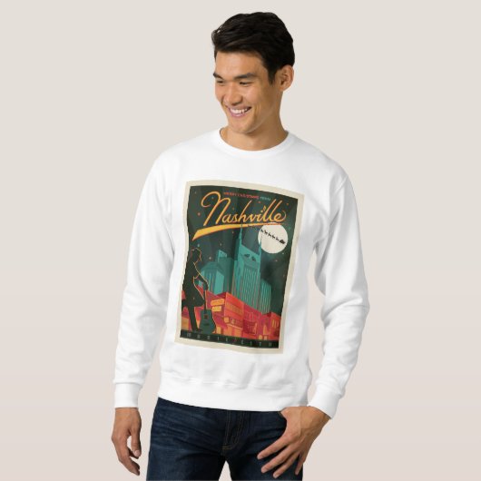 Frohe Weihnachten aus Nashville Sweatshirt (Vorne ganz)