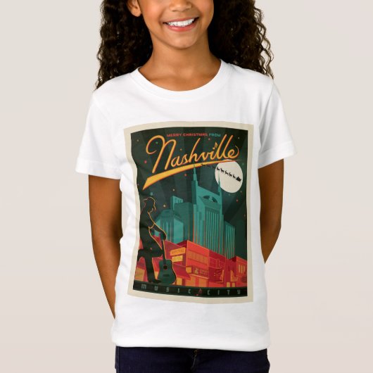 Frohe Weihnachten aus Nashville T-Shirt (Vorderseite)