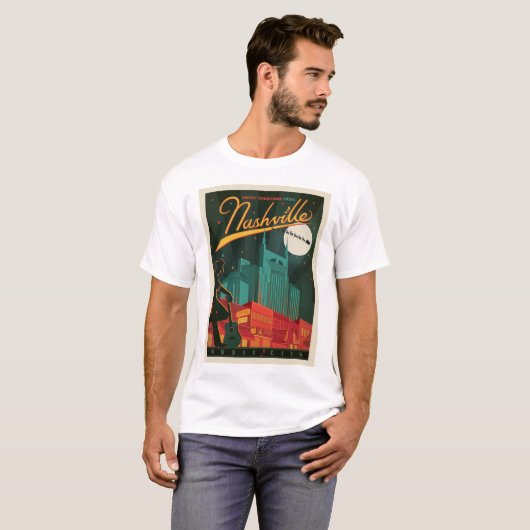 Frohe Weihnachten aus Nashville T-Shirt (Vorne ganz)