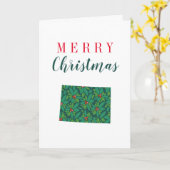 Frohe Weihnachten aus Nebraska Karte (Gelbe Blume)