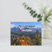Frohe Weihnachten aus Neuseeland Postkarte (Stehend Vorderseite)