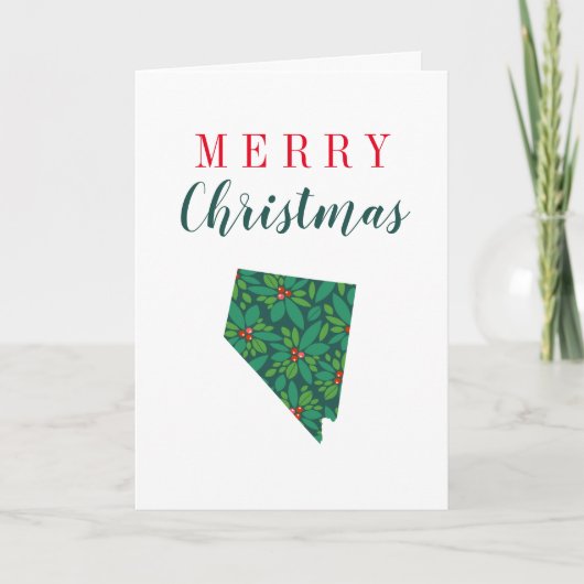 Frohe Weihnachten aus Nevada Karte (Vorderseite)