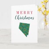 Frohe Weihnachten aus Nevada Karte (Gelbe Blume)