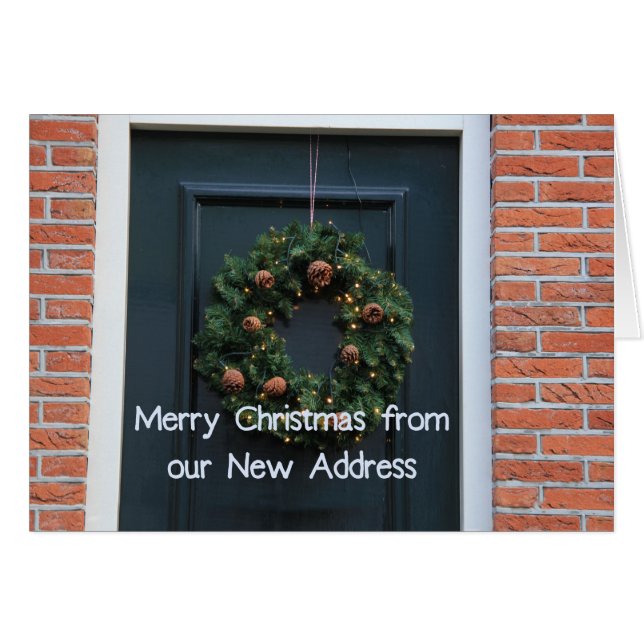 Frohe Weihnachten aus New Address (Vorderseite (Horizontal))