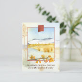 Frohe Weihnachten aus New Mexico Schnee Personalis (Stehend Vorderseite)