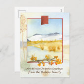 Frohe Weihnachten aus New Mexico Schnee Personalis (Vorne/Hinten)