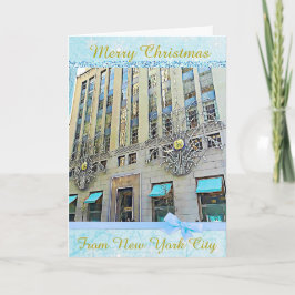 Frohe Weihnachten aus New York City Card