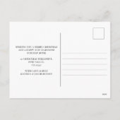 Frohe Weihnachten aus New Zuhause Misty Winter For (Rückseite)