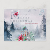 Frohe Weihnachten aus New Zuhause Misty Winter For (Vorderseite)