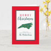 Frohe Weihnachten aus North Carolina Karte (Gelbe Blume)