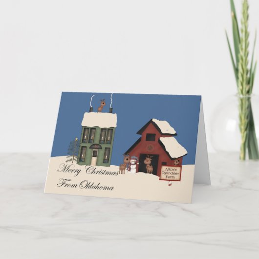 Frohe Weihnachten aus Oklahoma (Vorderseite)