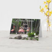 Frohe Weihnachten aus Orlando Karte (Gelbe Blume)