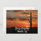 Frohe Weihnachten aus Phoenix, AZ Postkarte (Vorne/Hinten)