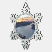 Frohe Weihnachten aus Porto Portugal Ornament (Rechts)