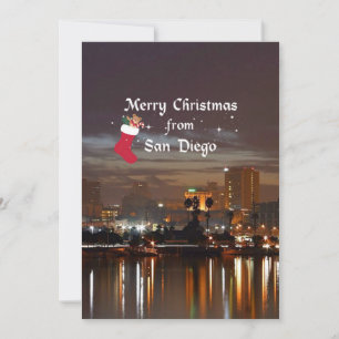 Frohe Weihnachten aus San Diego Karte