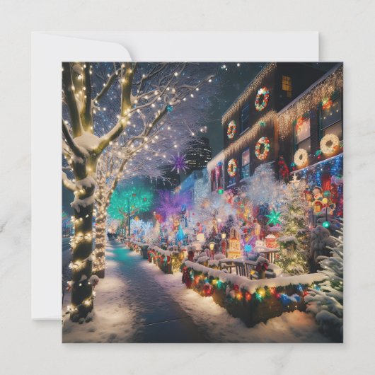 Frohe Weihnachten aus Seattle, Washington (Vorderseite)