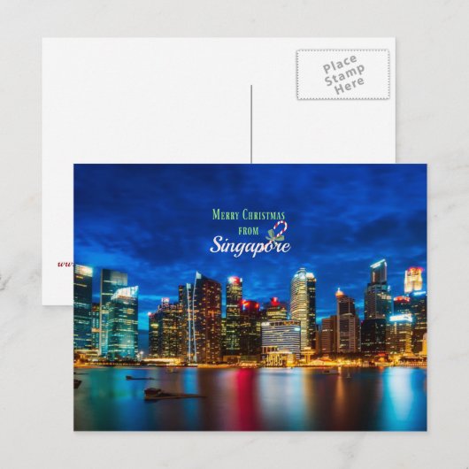 Frohe Weihnachten aus Singapur (Vorne/Hinten)