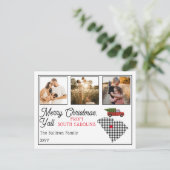 Frohe Weihnachten aus South Carolina Foto Holiday (Stehend Vorderseite)