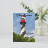 Frohe Weihnachten aus St. Augustine FL Leuchtturm (Stehend Vorderseite)