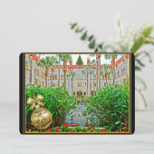 Frohe Weihnachten aus St. Augustine Florida (Stehend Vorderseite)