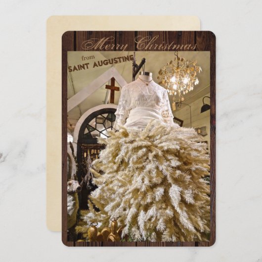 Frohe Weihnachten aus St. Augustine Florida (Vorne/Hinten)