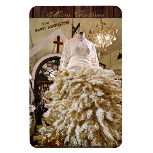 Frohe Weihnachten aus St. Augustine Florida Magnet (Vertikal)