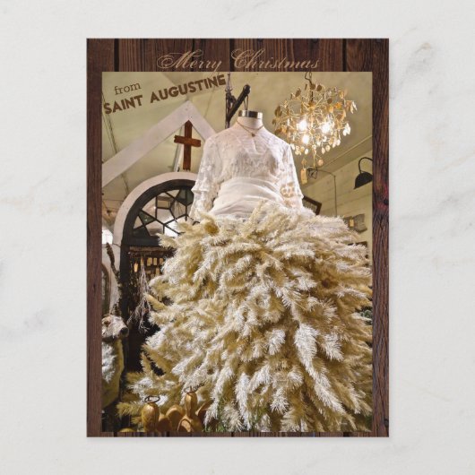 Frohe Weihnachten aus St. Augustine Florida Postkarte (Vorderseite)